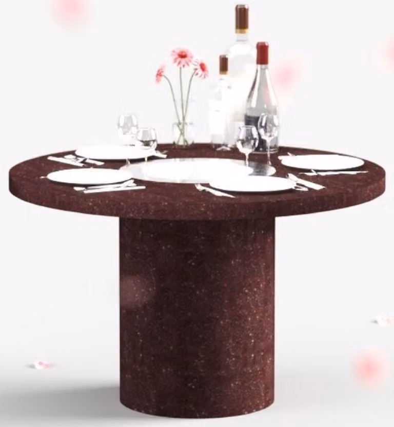 Tavolo da pranzo Casa Padrino con camino a bioetanolo, diametro 120 cm, altezza 75 cm - Disponibile in diversi colori - Tavolo da pranzo - Tavolo da giardino - Arredamento per la sala da pranzo - Arredamento per il giardino - Arredamento - Arredamento esc