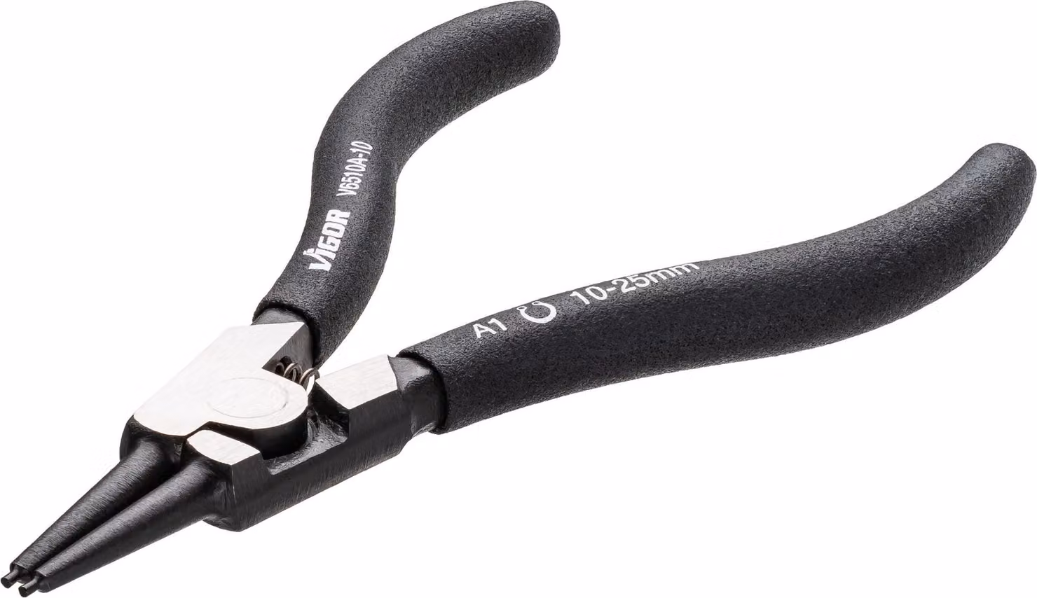 Pinza per anelli di sicurezza VIGOR V6510A-10 Lunghezza: 140 mm