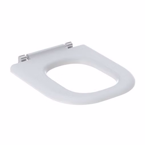 Siège de WC adaptable Geberit Renova Nr. 1 Comfort, sans barrière, antibactérien, design carré, 572840000, 572840000