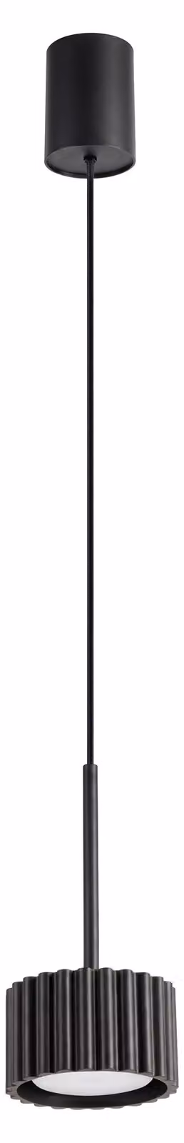 Lampada a sospensione AURA 1 nera Gx53 1xGx53 10W in alluminio 125x10x10 cm Sollux Lighting