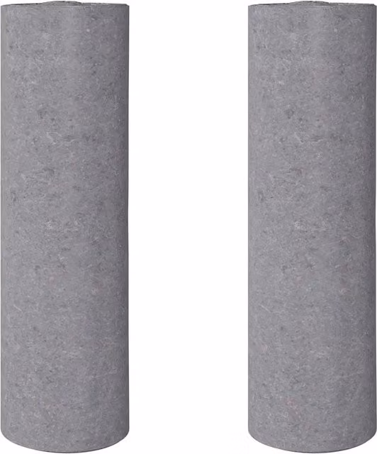 Set di 2 pile antiscivolo e assorbenti da pittore DESIGN IN, colore grigio, 50 m, 220 g/m2, CFW8062685