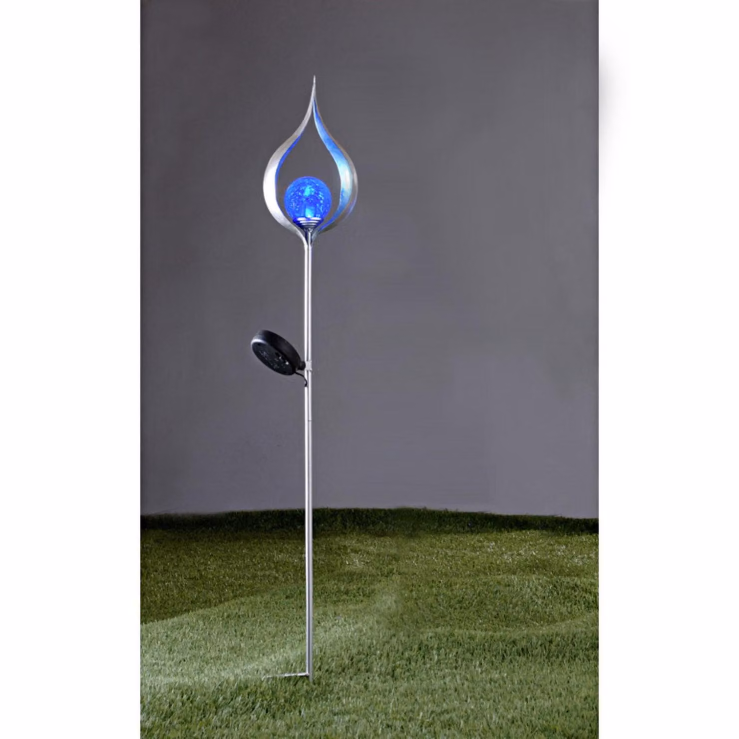 LED solare giardino 93 cm fiamma luce argento lampada solare luce solare decorazione giardino luce blu luce solare palla luce