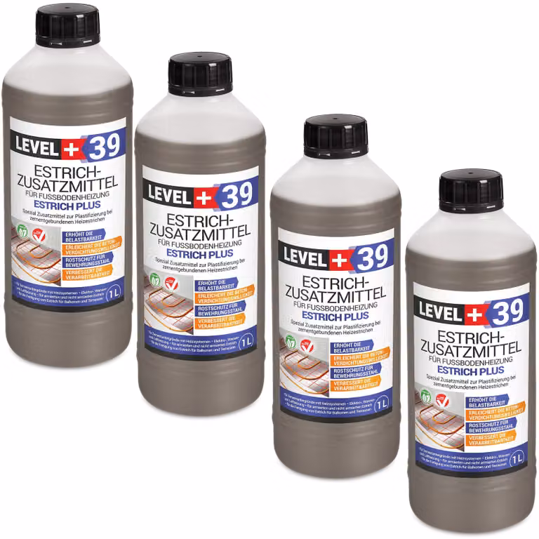 Plastificante per massetti con riscaldamento a pavimento 4L Livello+39