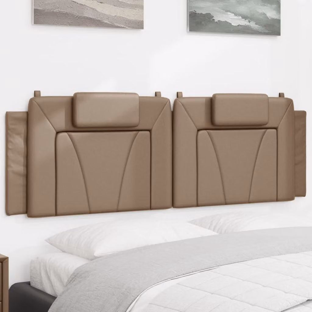 vidaXL Cuscino Testiera Viana Cappuccino 160 cm in Similpelle
