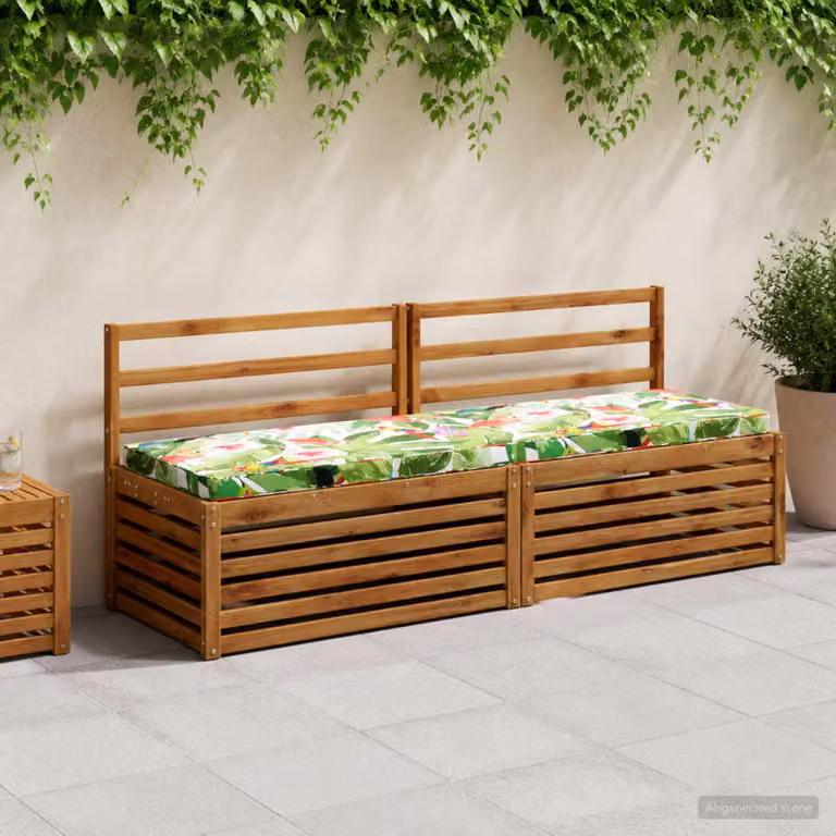 Cuscino per Panchina vidaXL VUGHT Multicolore in Poliestere con Rivestimento Lavabile e Resistente ai Raggi UV