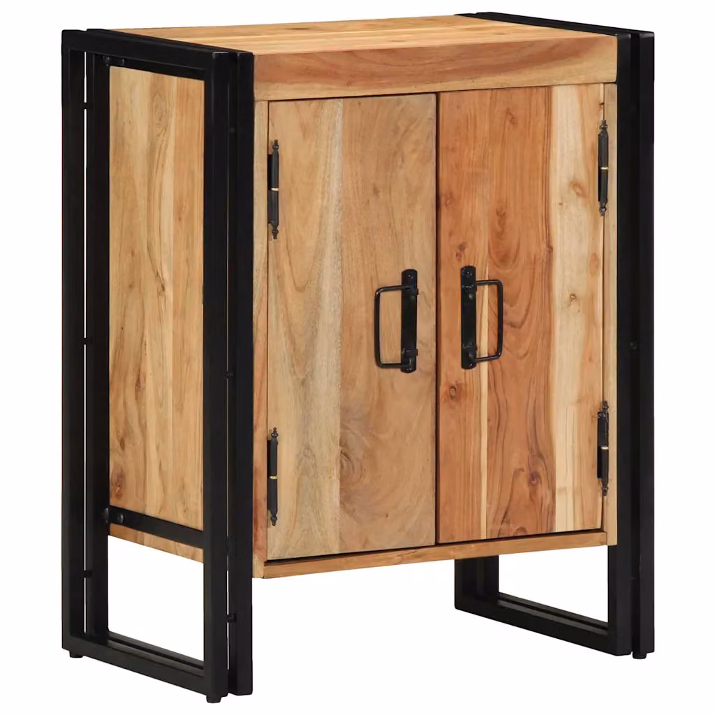 Mobile porta scarpe vidaXL in legno di acacia marrone L: 56 cm, P: 35 cm, H: 70 cm