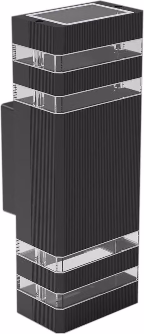 Eko-Light Vini lampada da parete per esterni nera IP54 2xGU10
