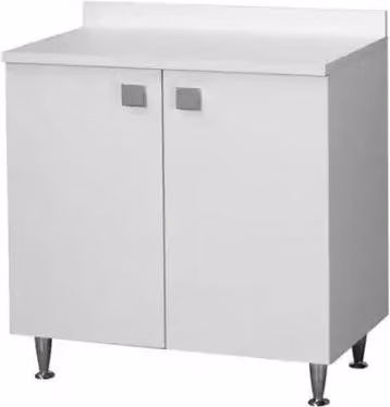 Base per cucina Bianco Frassinato 2 ante Cm 80x50xH 83.5