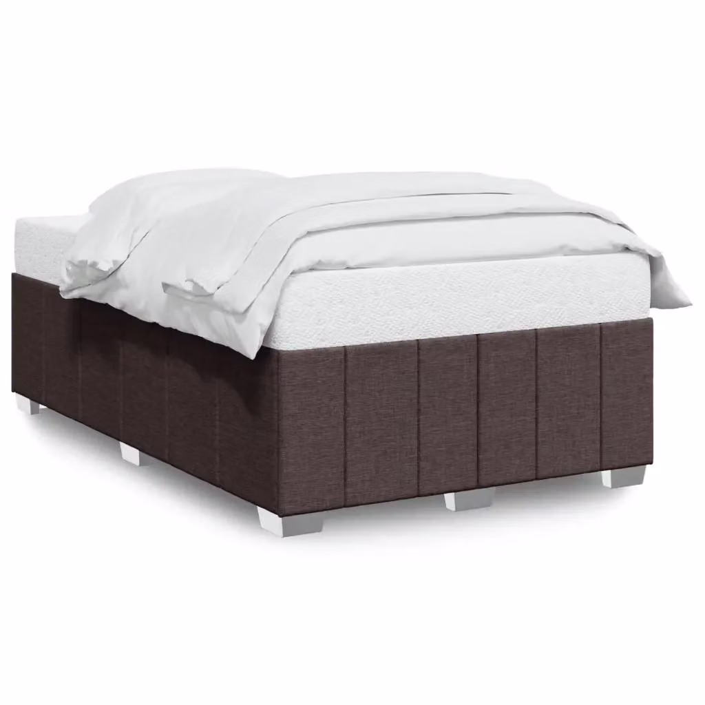 Giroletto vidaXL in tessuto marrone con doghe in legno e struttura in pino L/P/H: 200 x 120 x 30 cm – 2