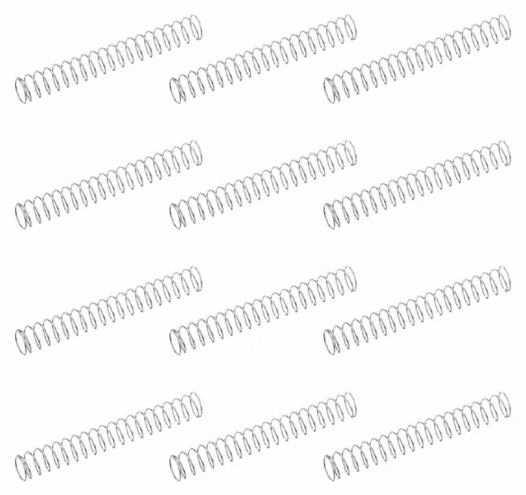 50 molle a compression, dimensioni 0,4x7x45 mm, acciaio inossidabile 304, mini molle a trazione