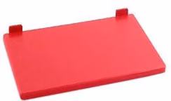 Tagliere rettangolare professionale in plastica Bisetti Rosso L: 50 cm, P: 30 cm