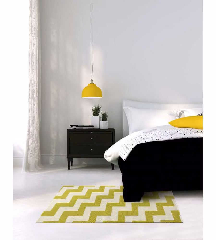 Tappeto Zigzag Reversibile 60x90 cm - Resistente per Interni Esterni
