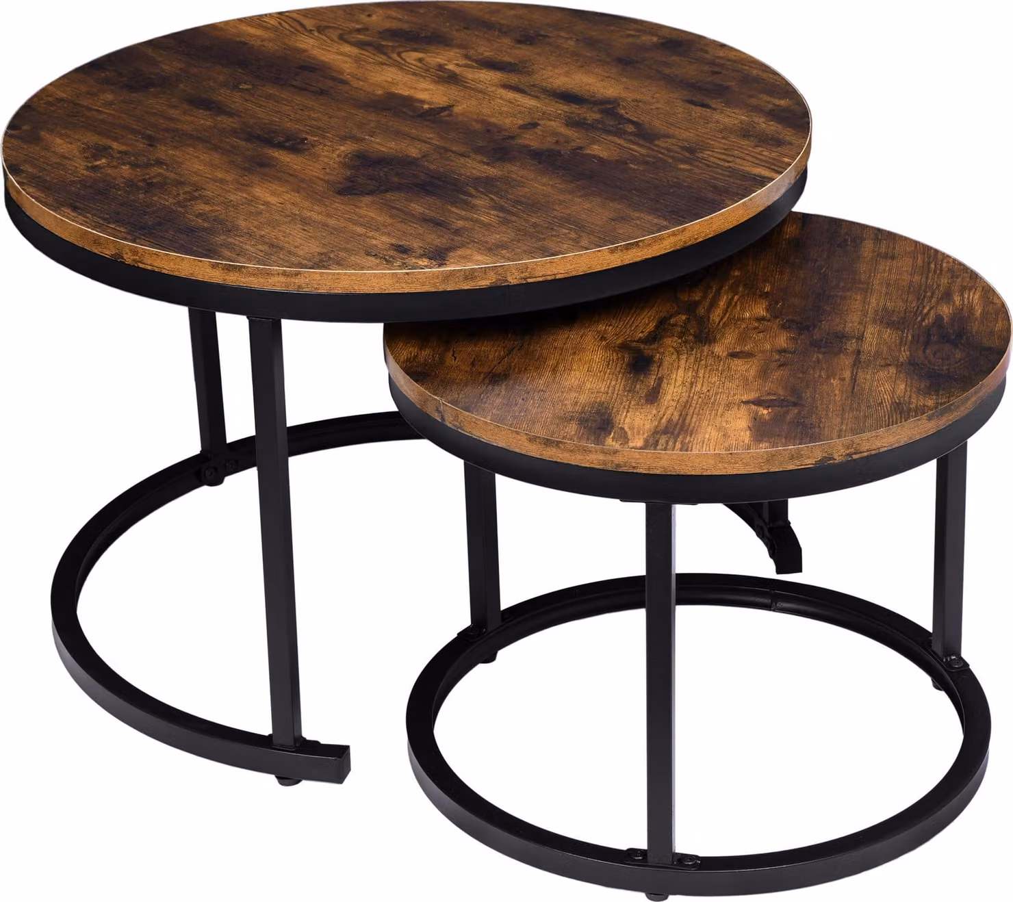 Set di due tavoli a soppalco Galen Rustic