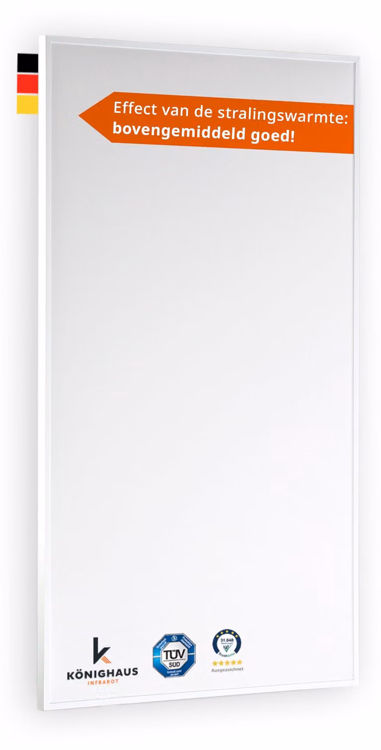 Riscaldamento a infrarossi da 130 W - Montaggio a parete - Copertura: 1-3 m²