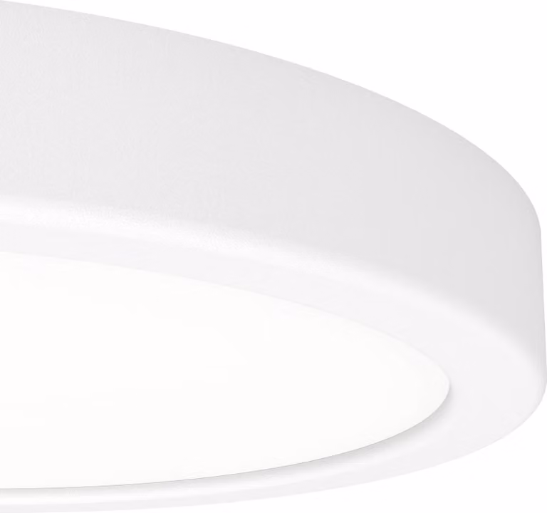 Lampada da soffitto a LED EGLO Fueva 6, lampada da soffitto rotonda, lampada da incasso in plastica bianca, illuminazione da soffitto bianco caldo-bianco freddo, ⌀ 21 cm