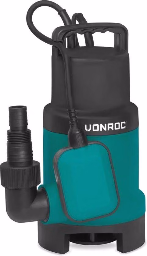 Stazione di pompaggio verticale a due stadi per acque reflue da 900 W - Turbina per acque reflue con valvola di regolazione - 16.000 l/h per acque depurate e potabili.