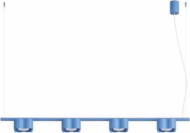 Lampadario OVIO 4 azzurro Gx53