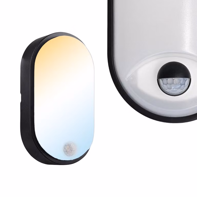 Lampada da canale PALERMO 15W 1200lm 3CCT IP54 nera | HOROZ
