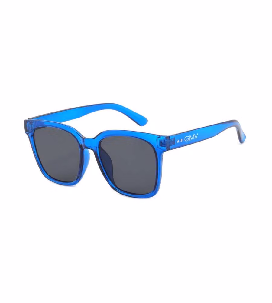 Gian Marco Venturi Occhiali da Sole Azzurro-Nero Unisex Oversize