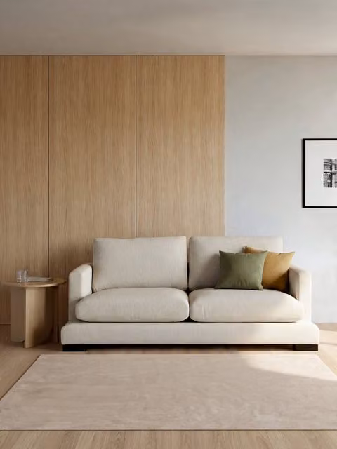 Divano 3 posti Crate Kenay Home beige L: 215 cm