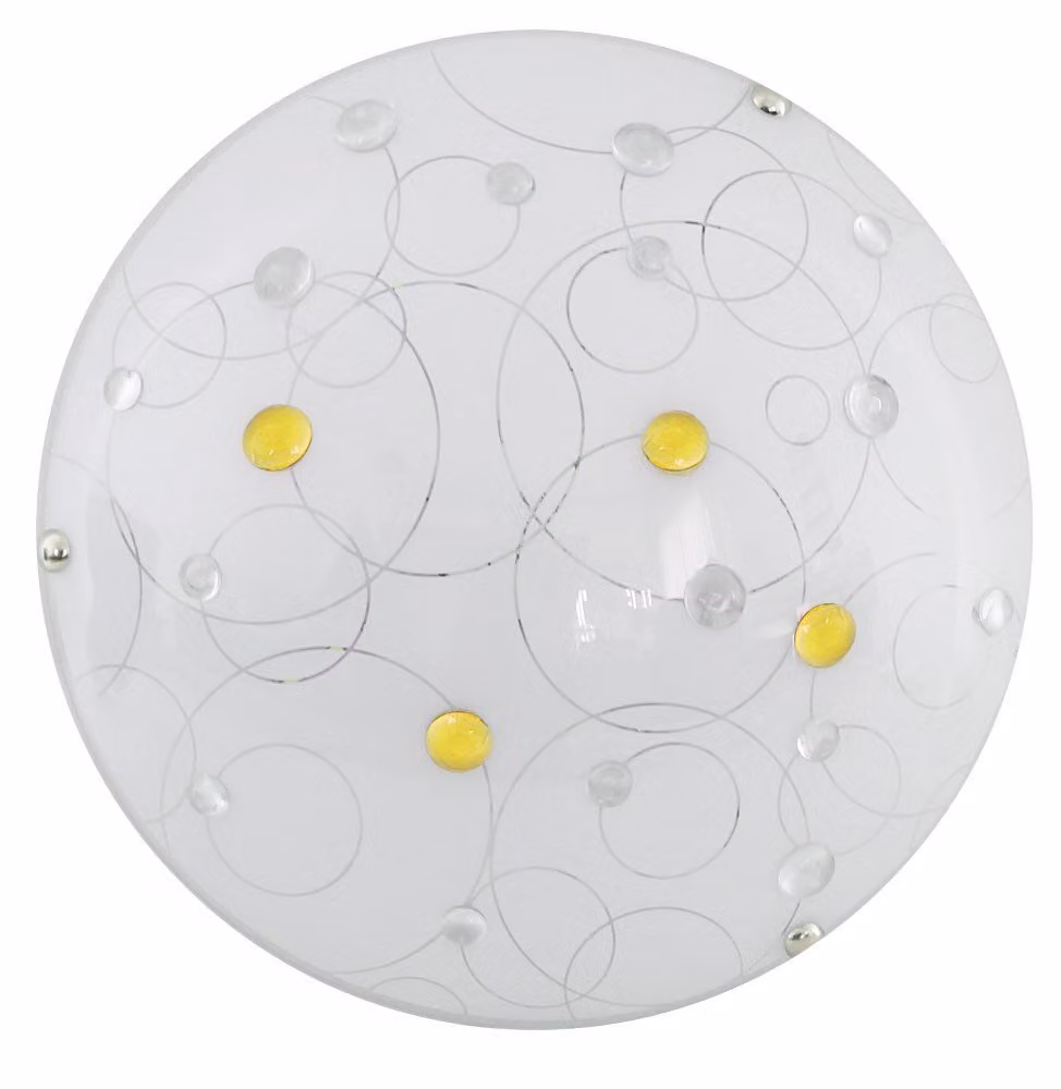 Lampada LED da parete/soffitto ASTRO - 10W, 3000K (bianco caldo), 30 cm, rotonda, bianca/ambra