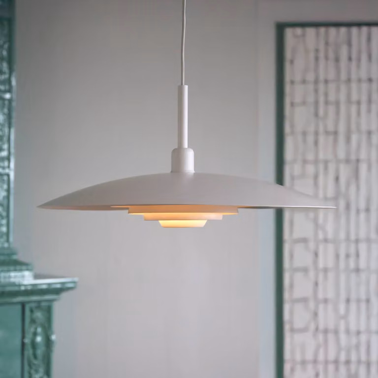 Markslöjd Lampada a sospensione Piny, Bianco / Opale, Soggiorno / Sala da pranzo, Metallo, Moderno, Lampada a sospensione