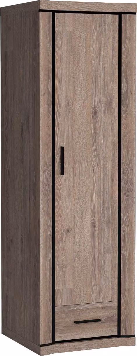 Masseno Armadio a porte battenti MALAGA 58/192/59 cm a 1 anta, marrone