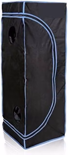 Tenda per la crescita Plantsville nera in acciaio e poliestere L/P/H: 40 x 40 x 120 cm