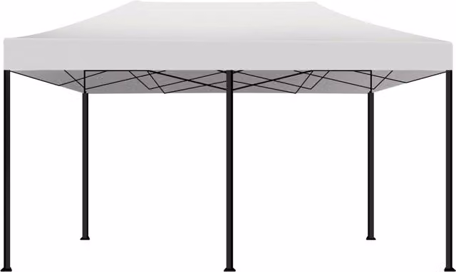 Kebon Tenda / Gazebo Per Giardino 3X6 Mt Impermeabile Tendone Pieghevole Per Fiere E Mercati Colore Bianco