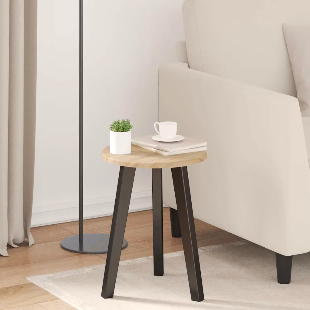 Piano del tavolo rotondo vidaXL in legno ingegnerizzato color marrone rovere, Ø 30 cm, H 1,5 cm