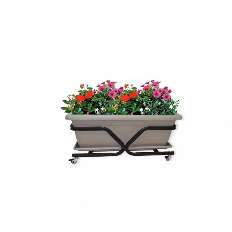 Carrello Porta Vaso Dafne Tecnokit Bianco per Cassoni da 80 e 100 cm L/P/H: 96 x 43 x 40 cm – 2