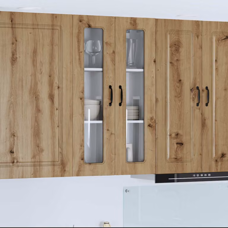 Pannello per lavastoviglie incasso vidaXL Kalmar in legno rovere marrone