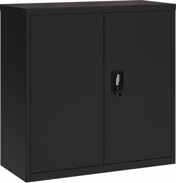 Armadio Classificatore Nero 90x40x90 cm in Acciaio CFW6966926