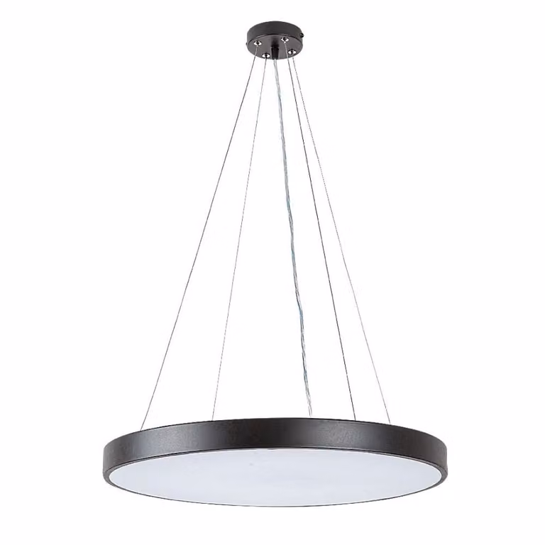 Rabalux 71039 Lampada a sospensione Tesia, 36W, 3000K, 2000lm, bianco-nero, rotonda, bianco caldo, moderna, ø400mm