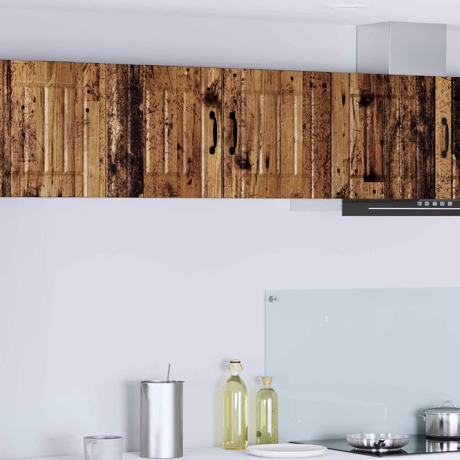 Armadietto a muro da cucina vidaXL LUCCA in legno marrone L 80 x P 31 x H 40 cm
