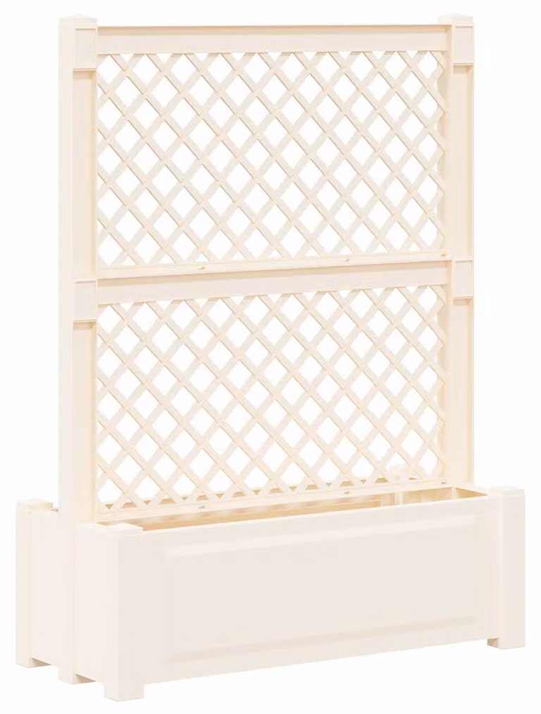 Grande vaso con trellis Bianco 99,5 x 43 x 133,5 PP