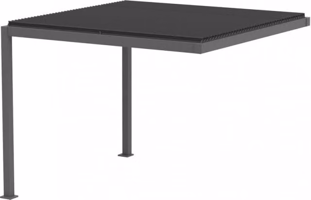 Modulo per pergola bioclimatica Cosma in alluminio grigio antracite L/P: 300 x 300 cm, H: 230 cm