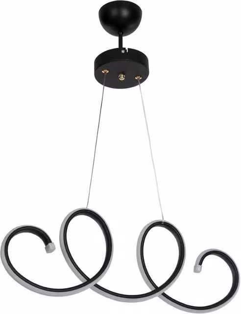 Lampada a sospensione LED Afra forma spirale nera MDL4441 EFFEZ