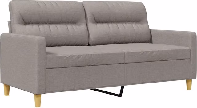 Divano | Divano da soggiorno | Sofa a 2 Posti Tortora 140 cm in Tessuto