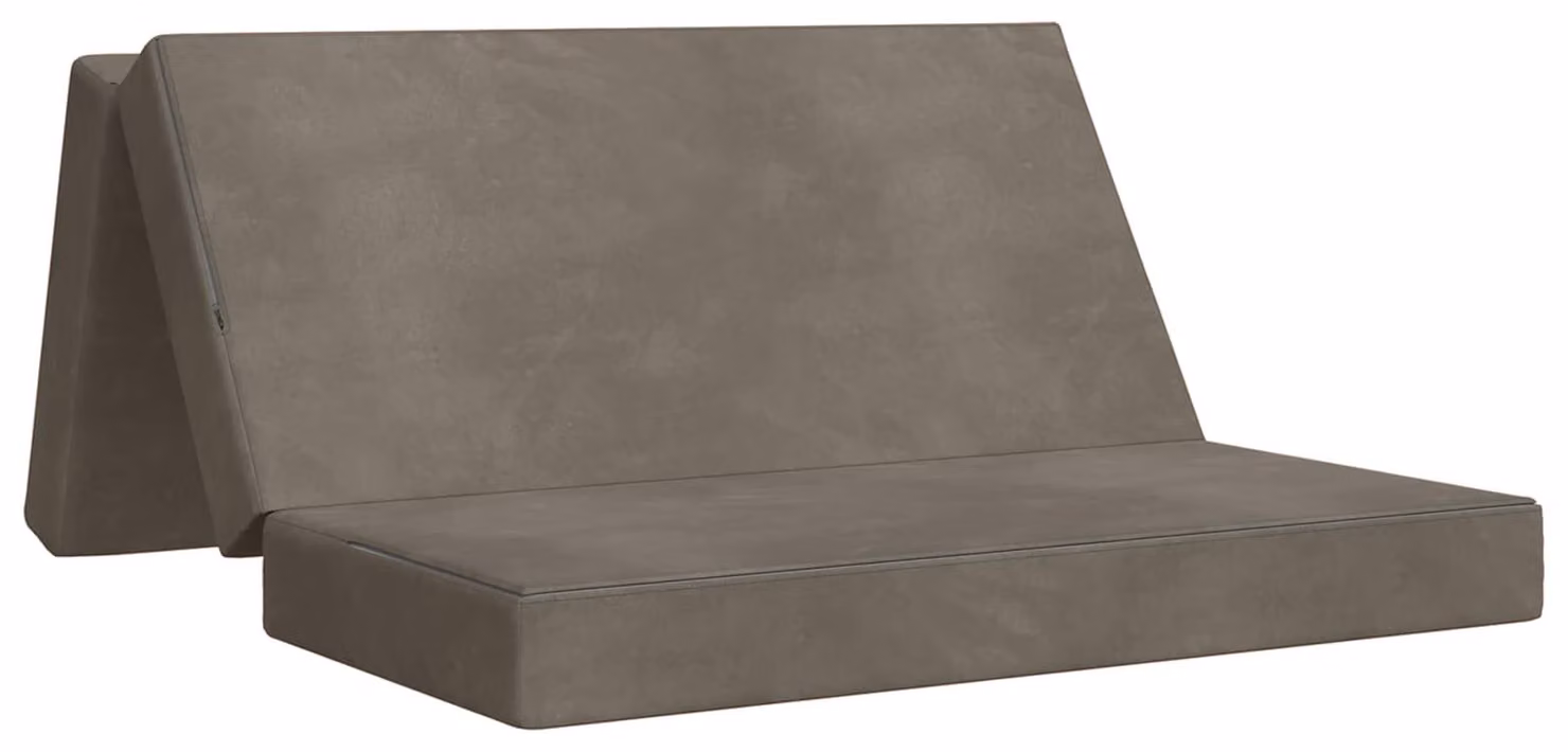 Divano Letto Pieghevole 160 x 67 x 45 cm Grigio Chiaro