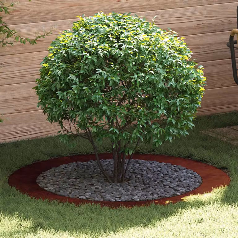 Vaso da giardino ornamentale vidaXL in acciaio color ruggine Ø 120 cm
