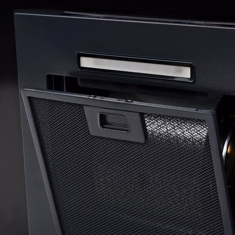 vidaXL Cofano estrattore a parete in acciaio inox 756 m³/h 60 cm nero