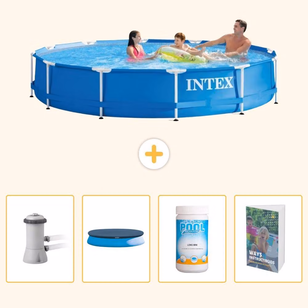 Piscina autoportante rettangolare - 366x76 cm - 5 pezzi - Modello SCB100