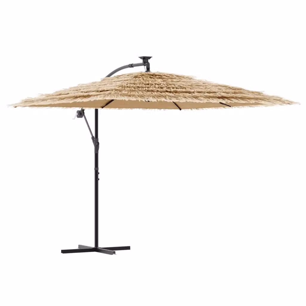 Ombrellone da giardino vidaxl marrone con palo centrale in acciaio e copertura in poliestere L/P/H: 269 x 269 x 235 cm – 2