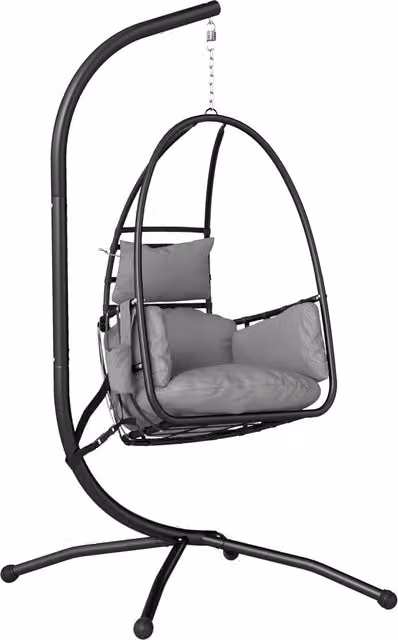 Sedia da pranzo con braccioli imbottita in tessuto grigio scuro ¨C Zephmum ¨C 120 kg