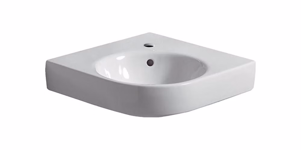 Geberit Renova Nr.1 Comprimo Nouveau lavabo d'angle, 50cm, 226150000, 226150000