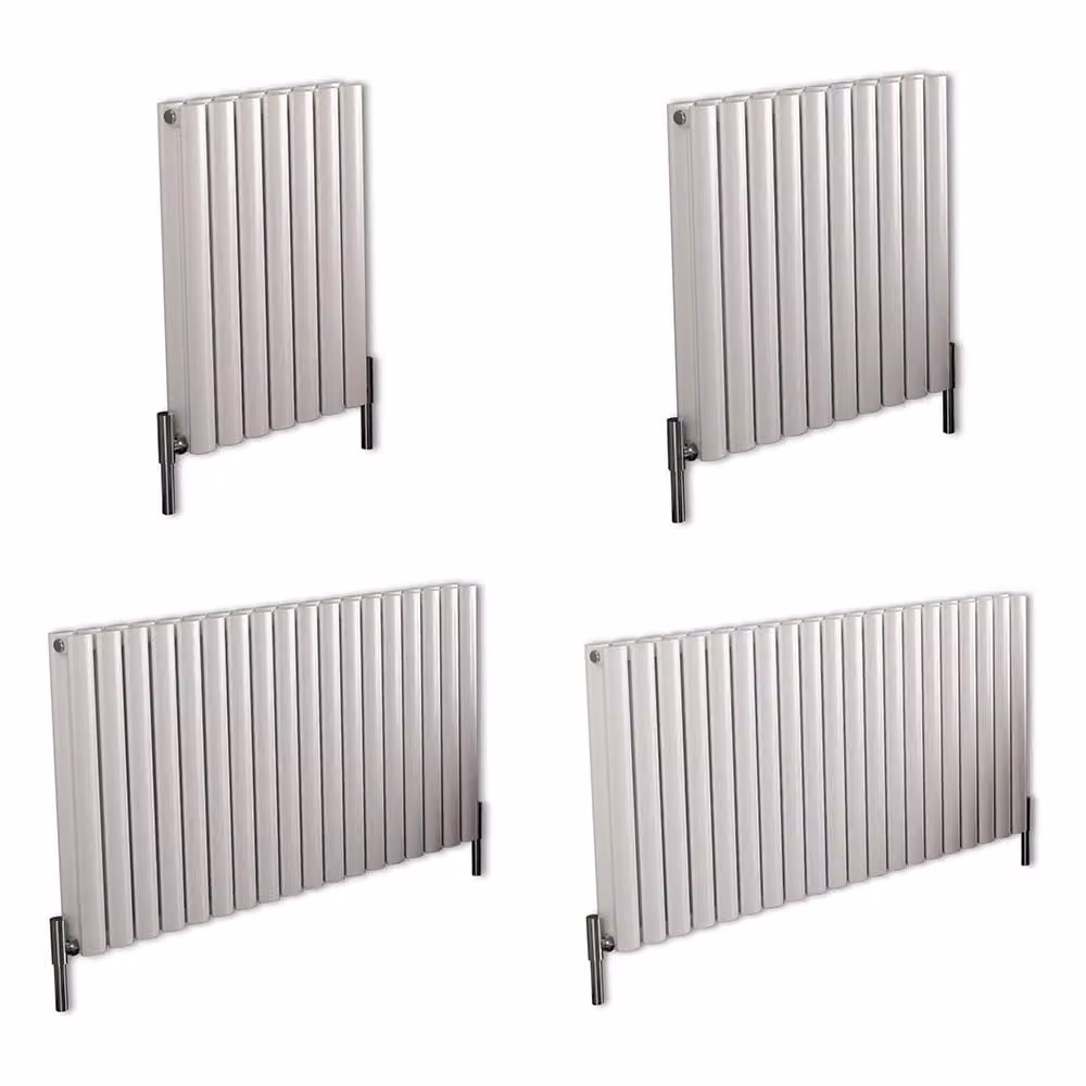Radiatore di Design Orizzontale Doppio - Bianco - 600mm x 410mm - Revive Air