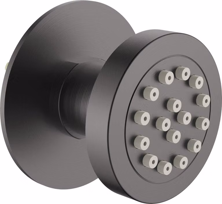 Concealed round shower nozzle