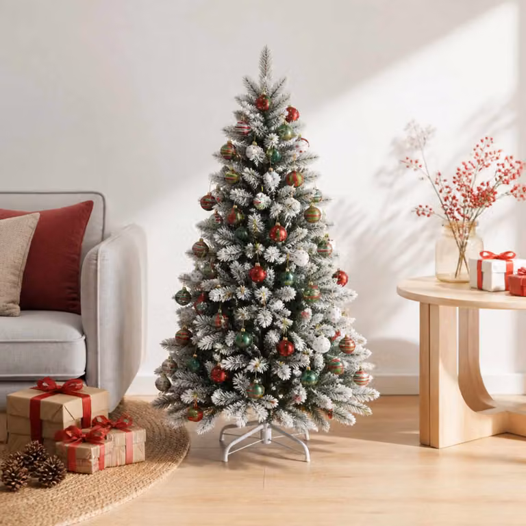 vidaXL Set di Palline di Natale 30 pz Bianco, rosso e verde chiaro