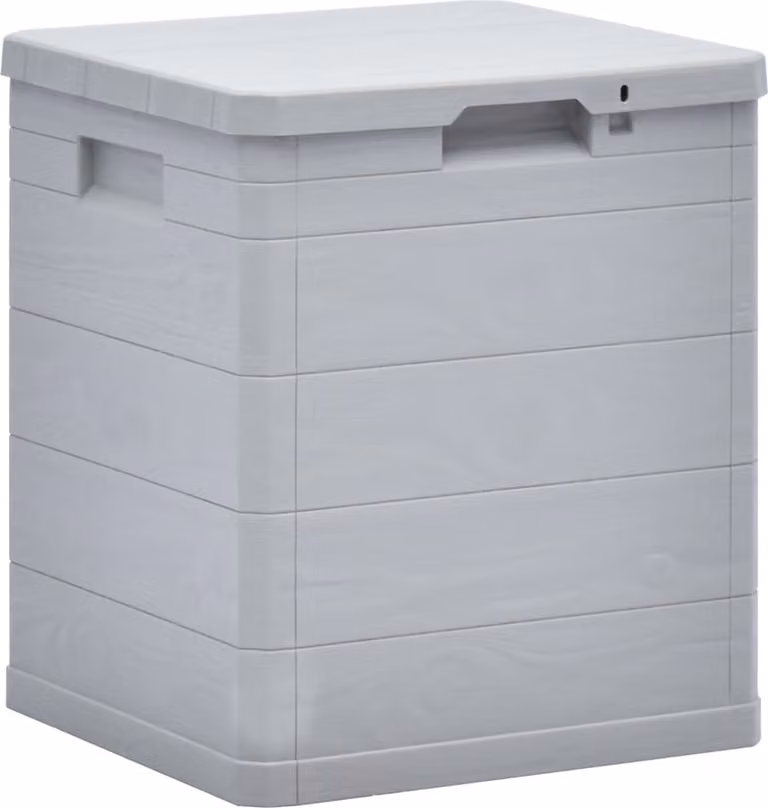 Baule da Giardino 90 L Grigio Chiaro